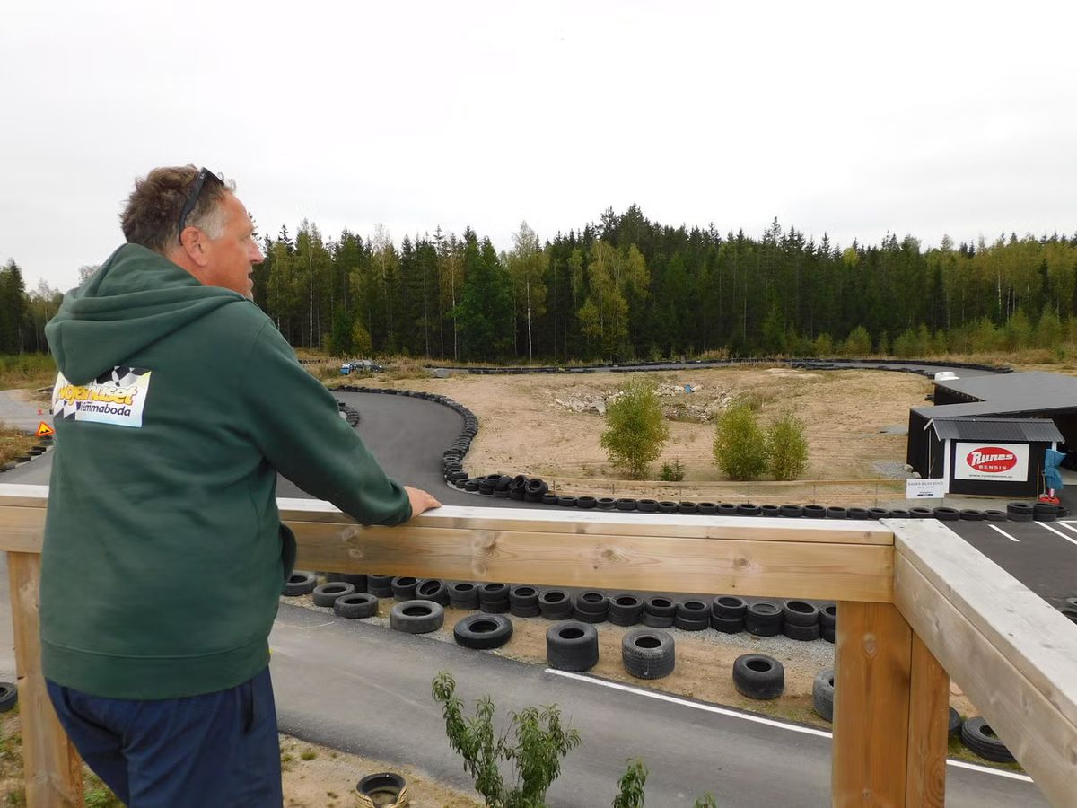 Udsigt over gokartbanen